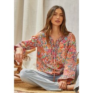 Savanna Jane Tunic Top with Bell Sleeves